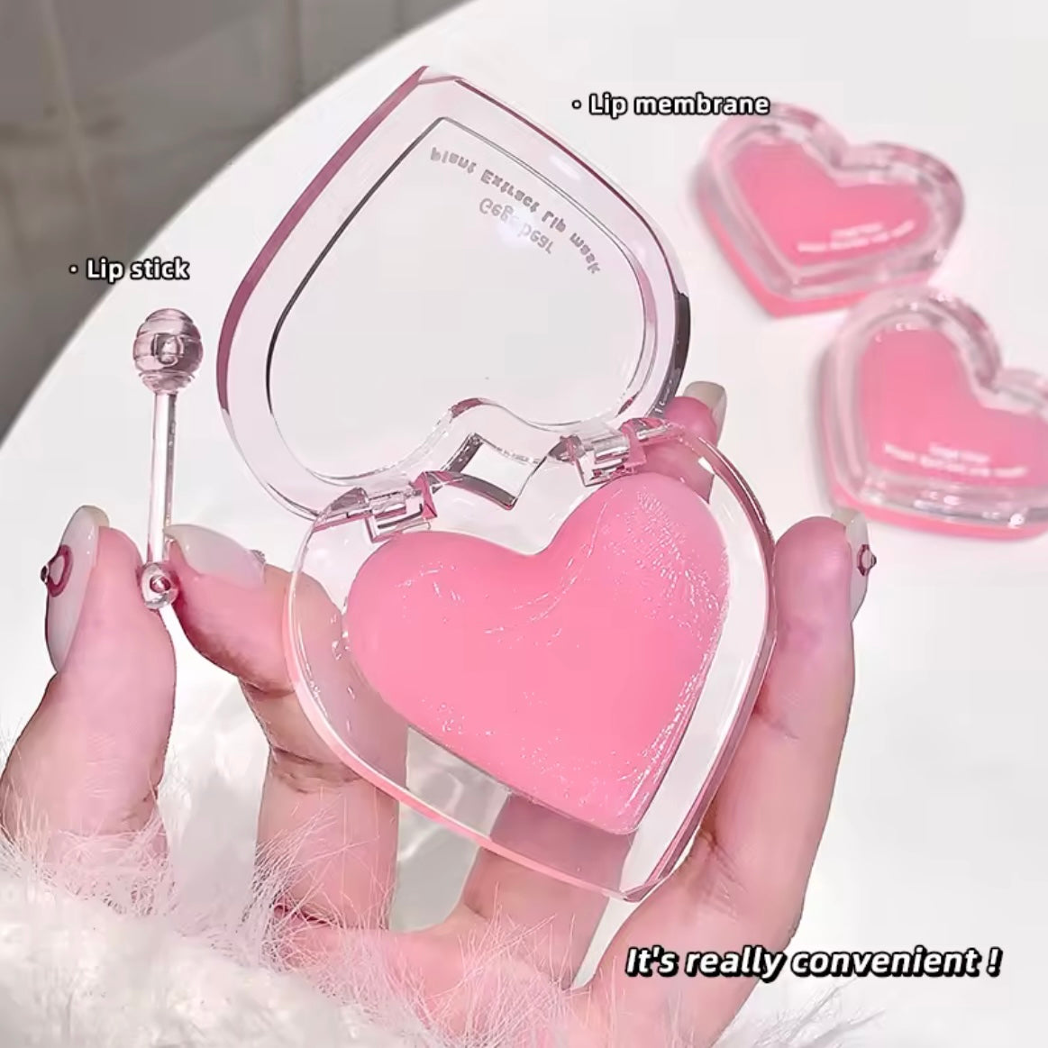 Gege Bear - Plant Extract Heart Lip Care Set of 2