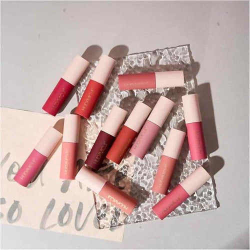 Hudamoji - 24H Stay Mini Velvet Lip Gloss Set of 12