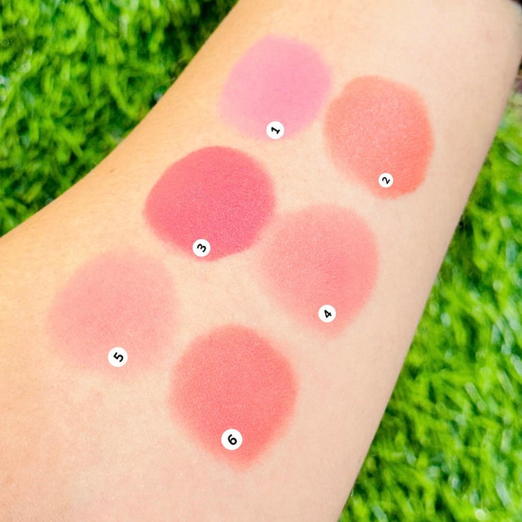 Hudamoji - Natural & Charming Tube Blush Set of 6