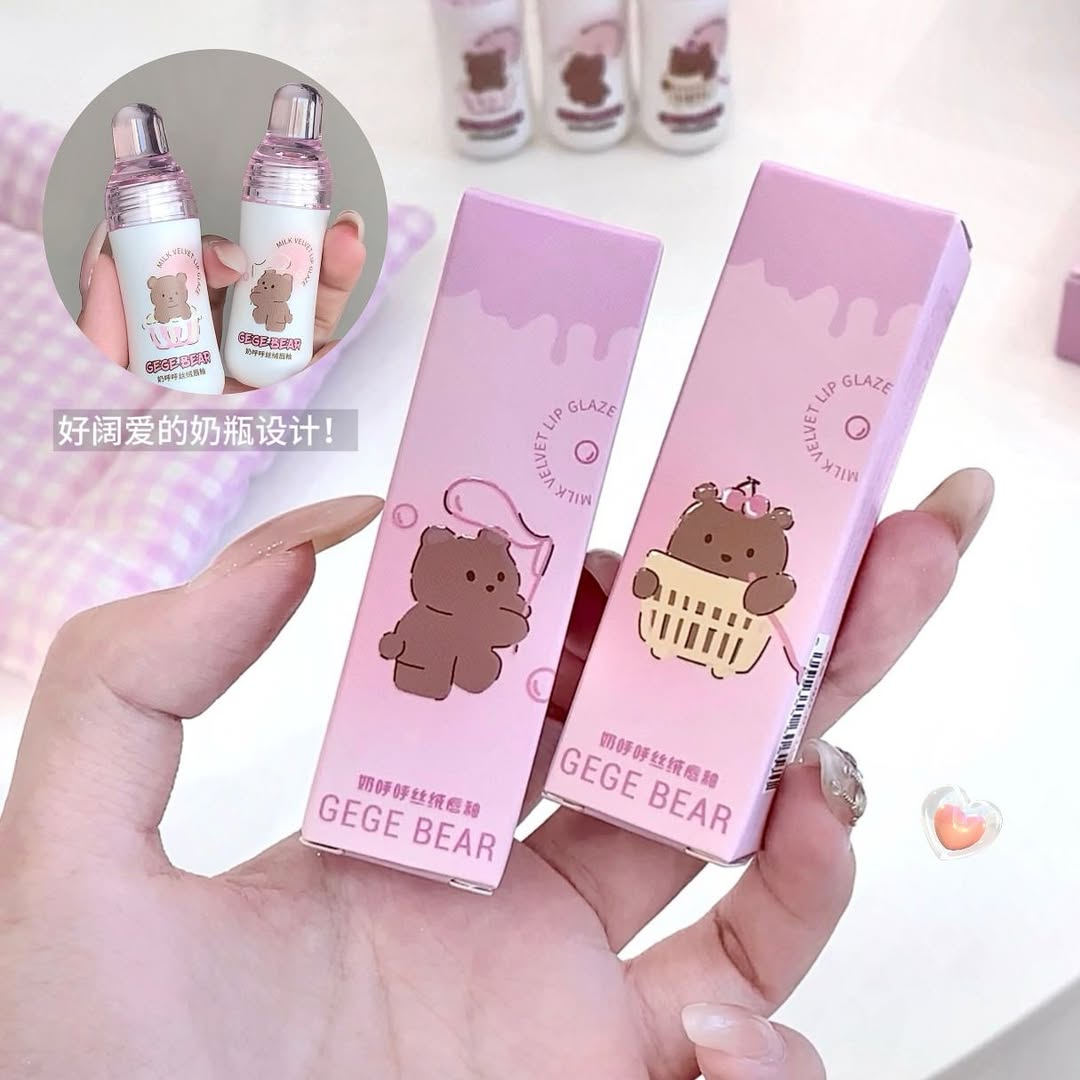 Gege Bear - Bottle Shape Matte Lip Gloss Set of 6