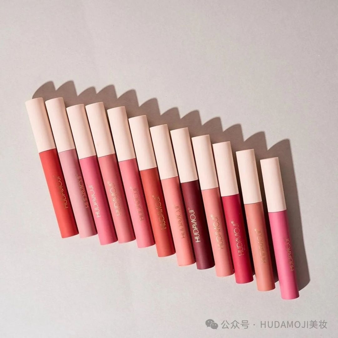 Hudamoji - 24 Hour Matte Lip Gloss Set of 12