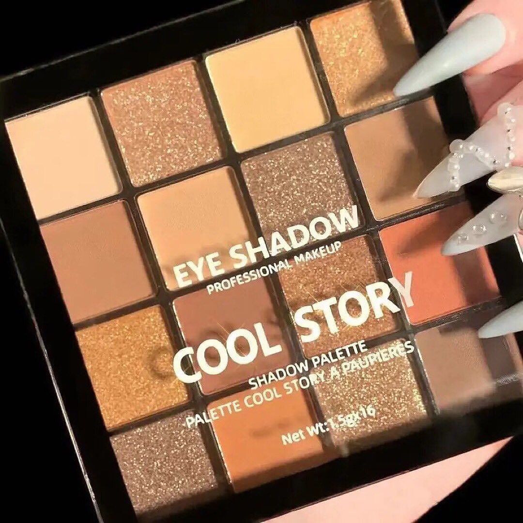 Cool Story - 16 Color Shimmer Matte Eyeshadow Palette