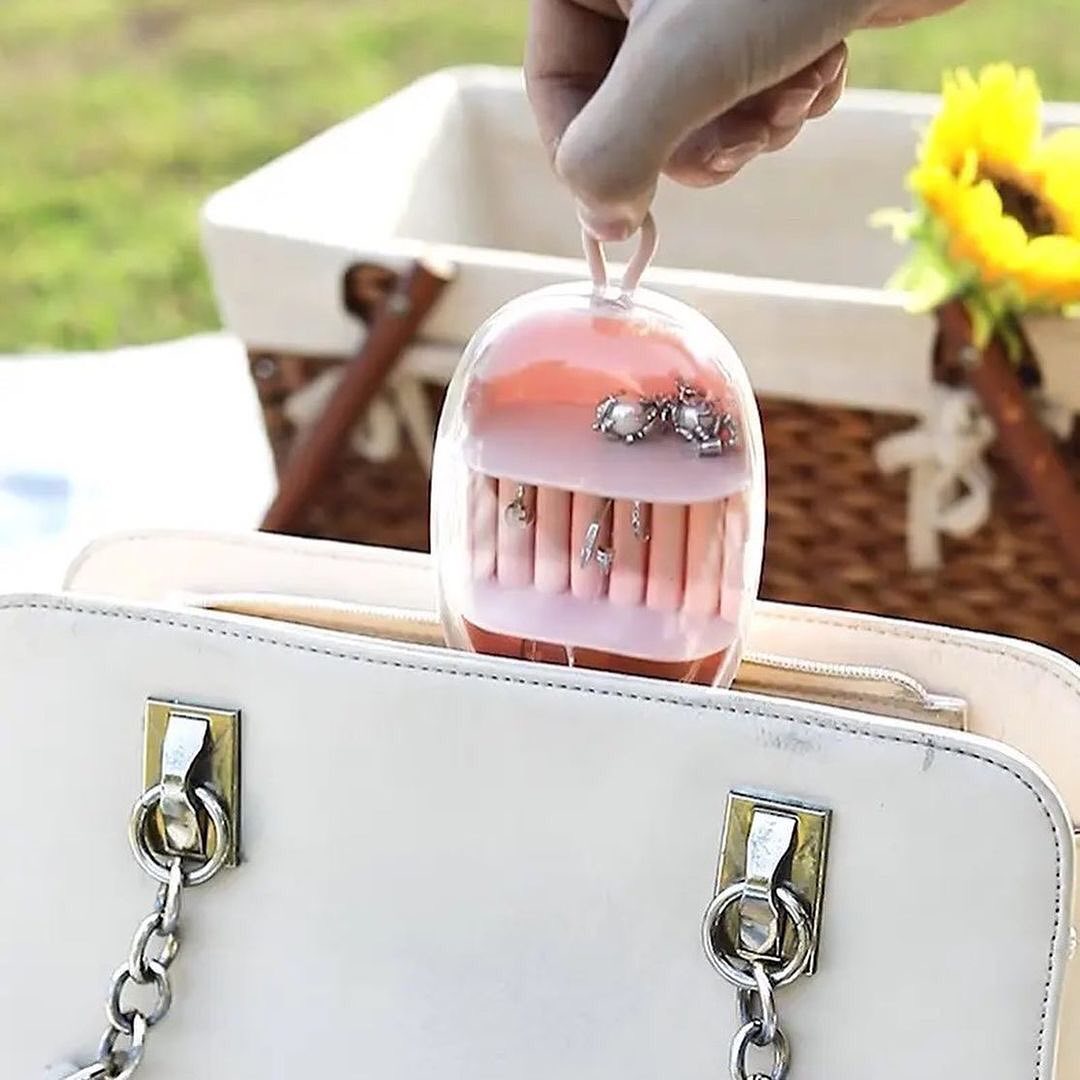 Multifunctional Mini Jewelry Box Travel Portable Jewelry Storage Case