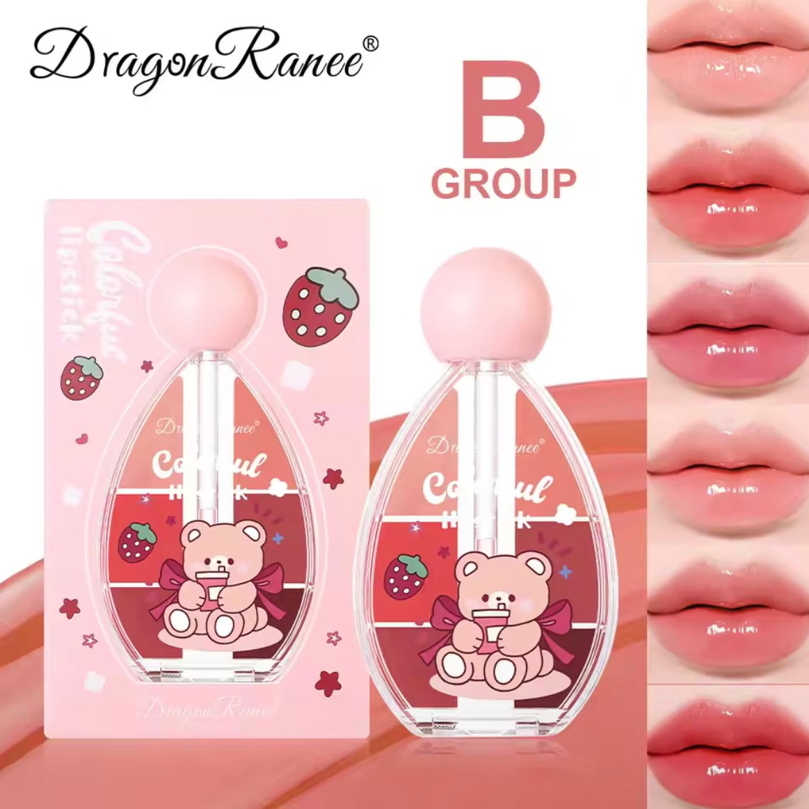 Dragon Ranee - 6 Color Fruity Plumping Lipstick Kit