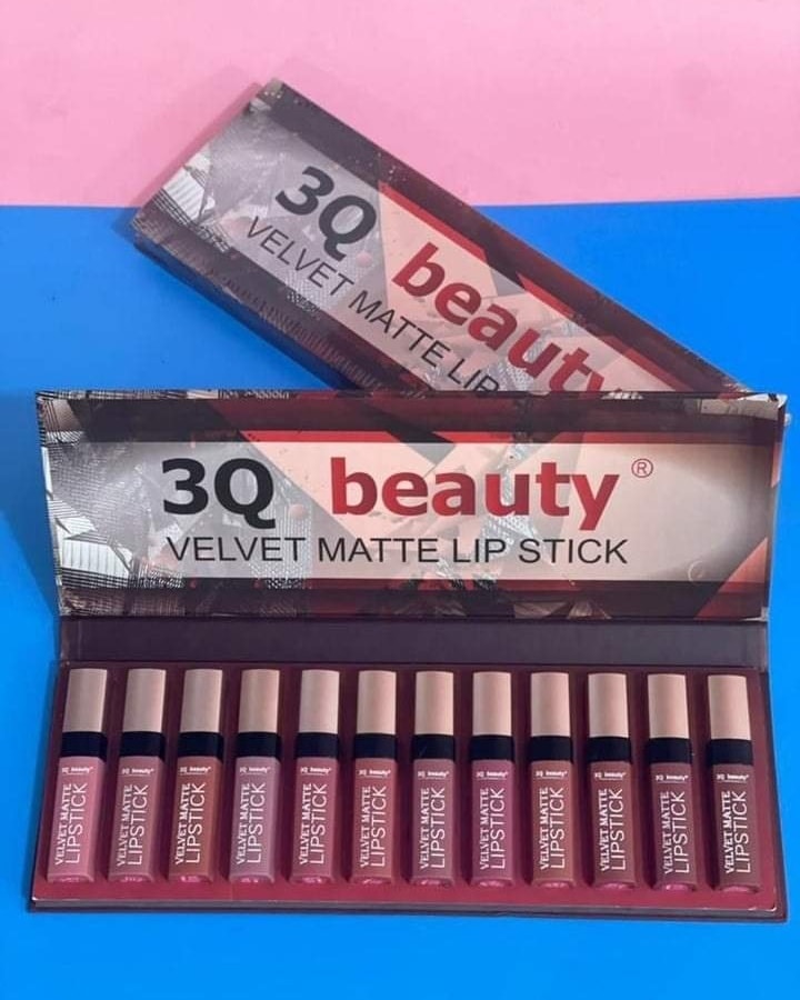 3Q Beauty - 12 Color Nude Matte Lipstick Set