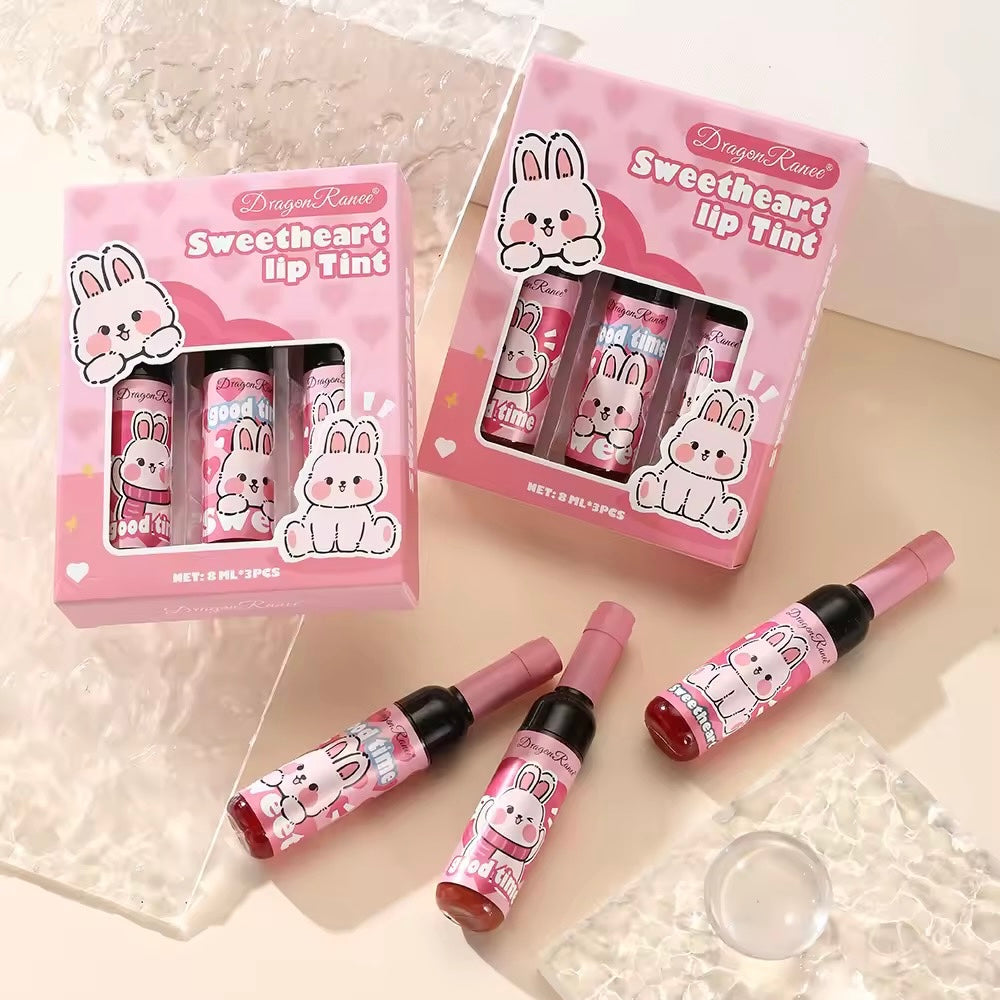 Dragon Ranee - Sweetheart Wine Shaped Lip Tint Set of 3