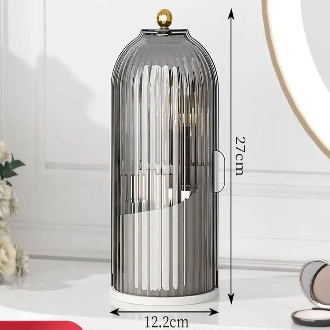 Luxury Rotating Vanity Makeup Brush Organizer