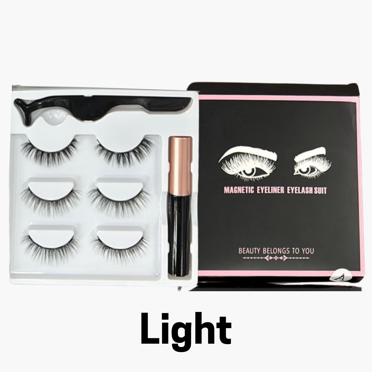 3 Pair Magnetic False Eyelashes Set