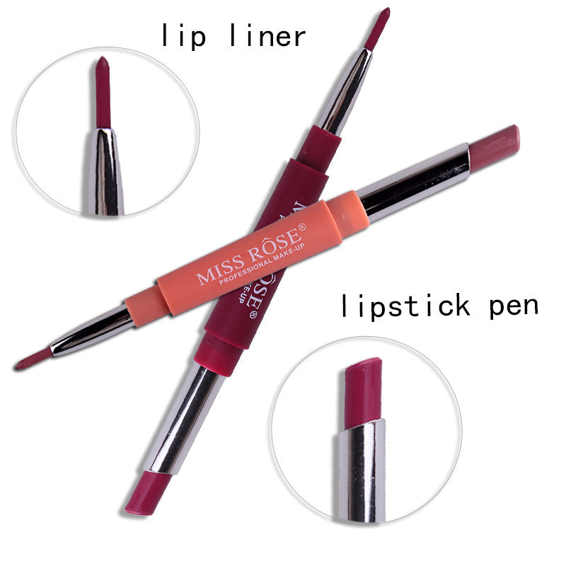 Miss Rose - 2 in 1 Nude Lipstick & Lip Liner Set of 6