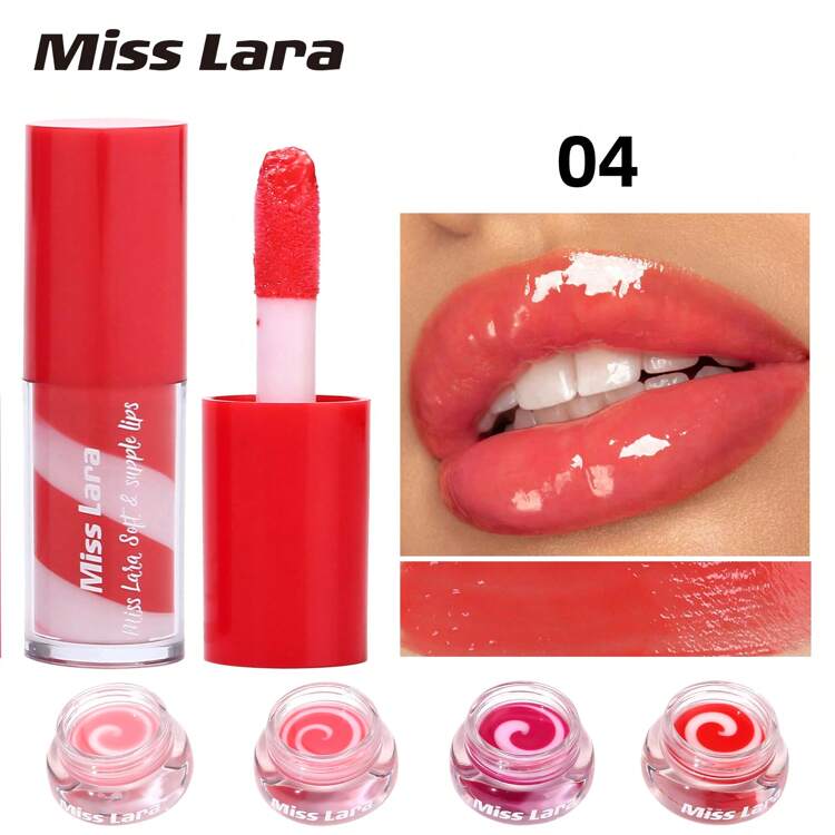 Miss Lara - 2 in 1 Moisturizing Lip Gloss & Scrub Set