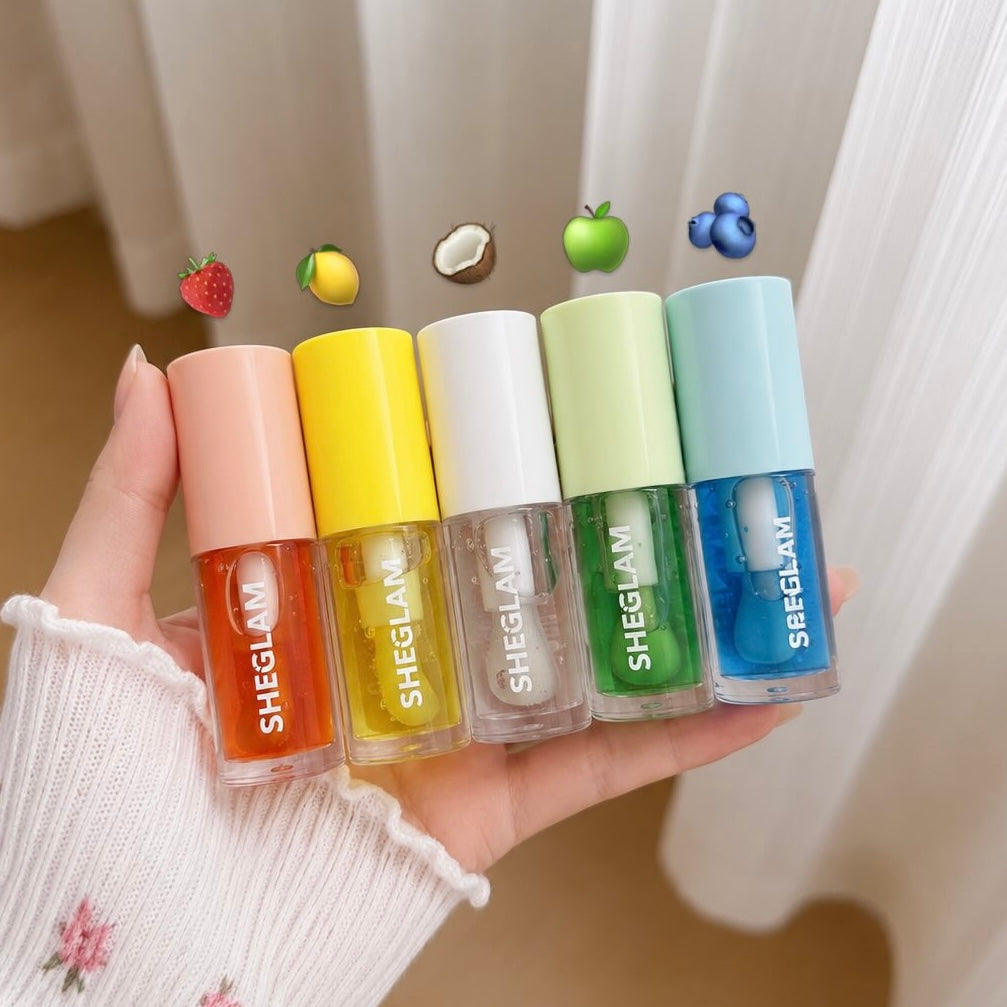SHEGLAM - 5pcs Jelly Wow Hydrating Lip Oil