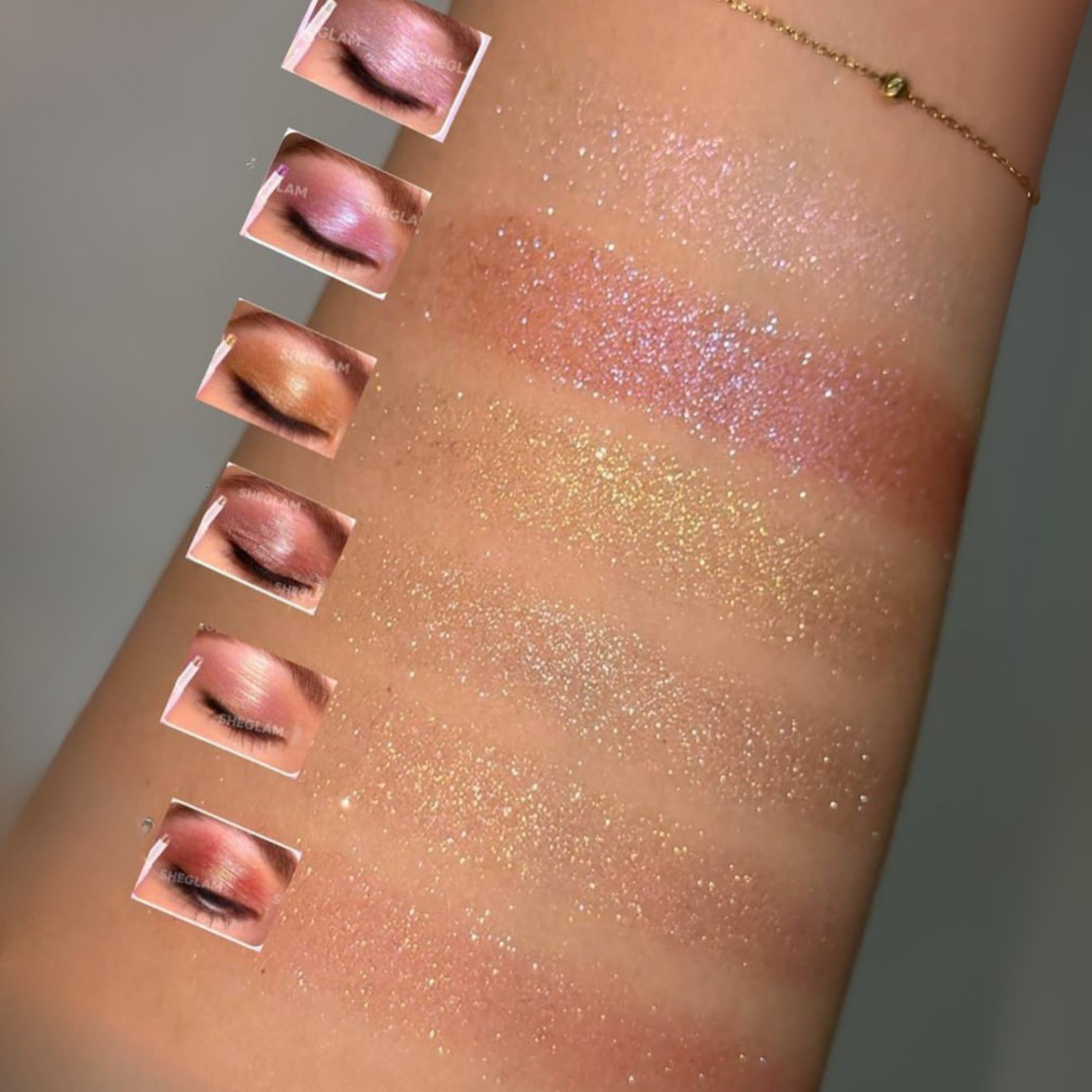 Hudamoji - Crystal Jelly Glaze Eyeshadow Stick Set of 6