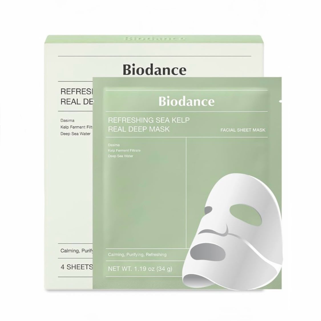 Biodance - Refreshing Sea Kelp Real Deep Mask Set of 4