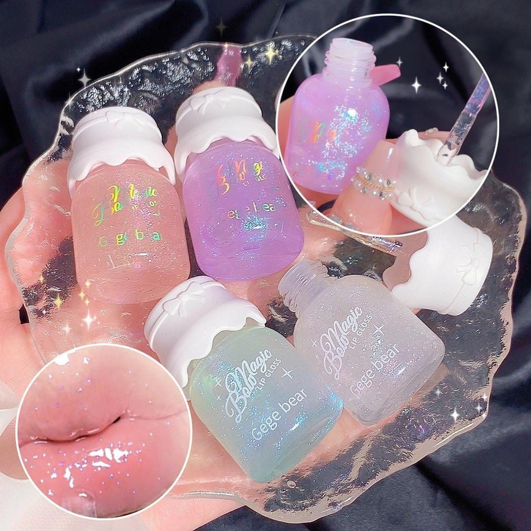 Gege Bear - Bow Knot Milk Can Lip Gloss