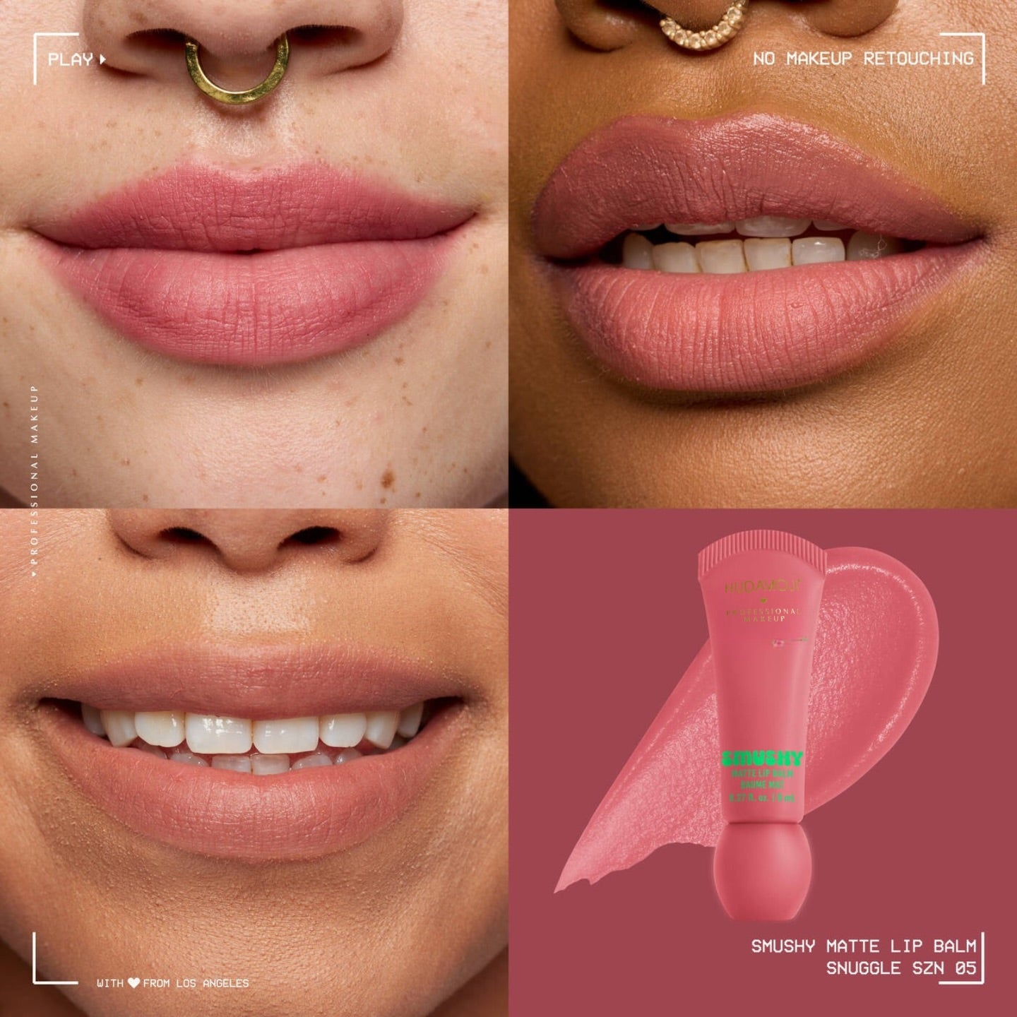 Hudamoji - 6pcs Smushy Matte Lip Gloss