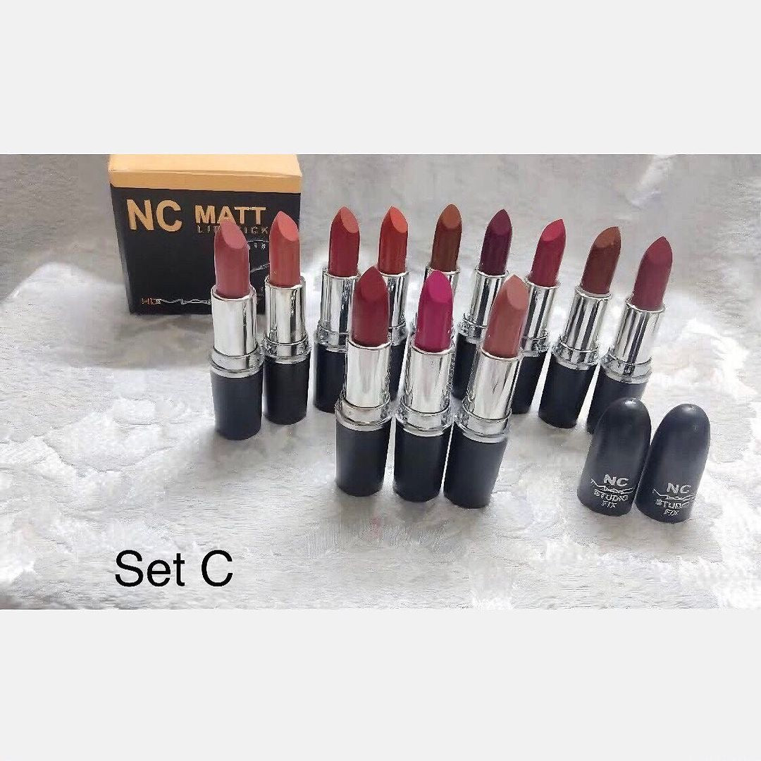 NC Mac - Matte Lipstick Set of 12