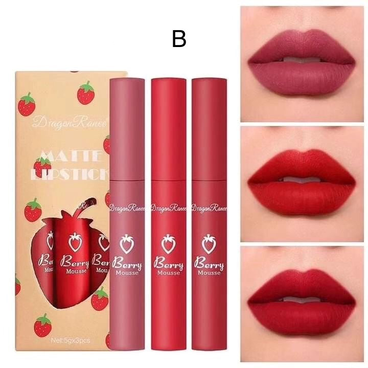 Dragon Ranee - Strawberry Sweet Lip Gloss Set of 3