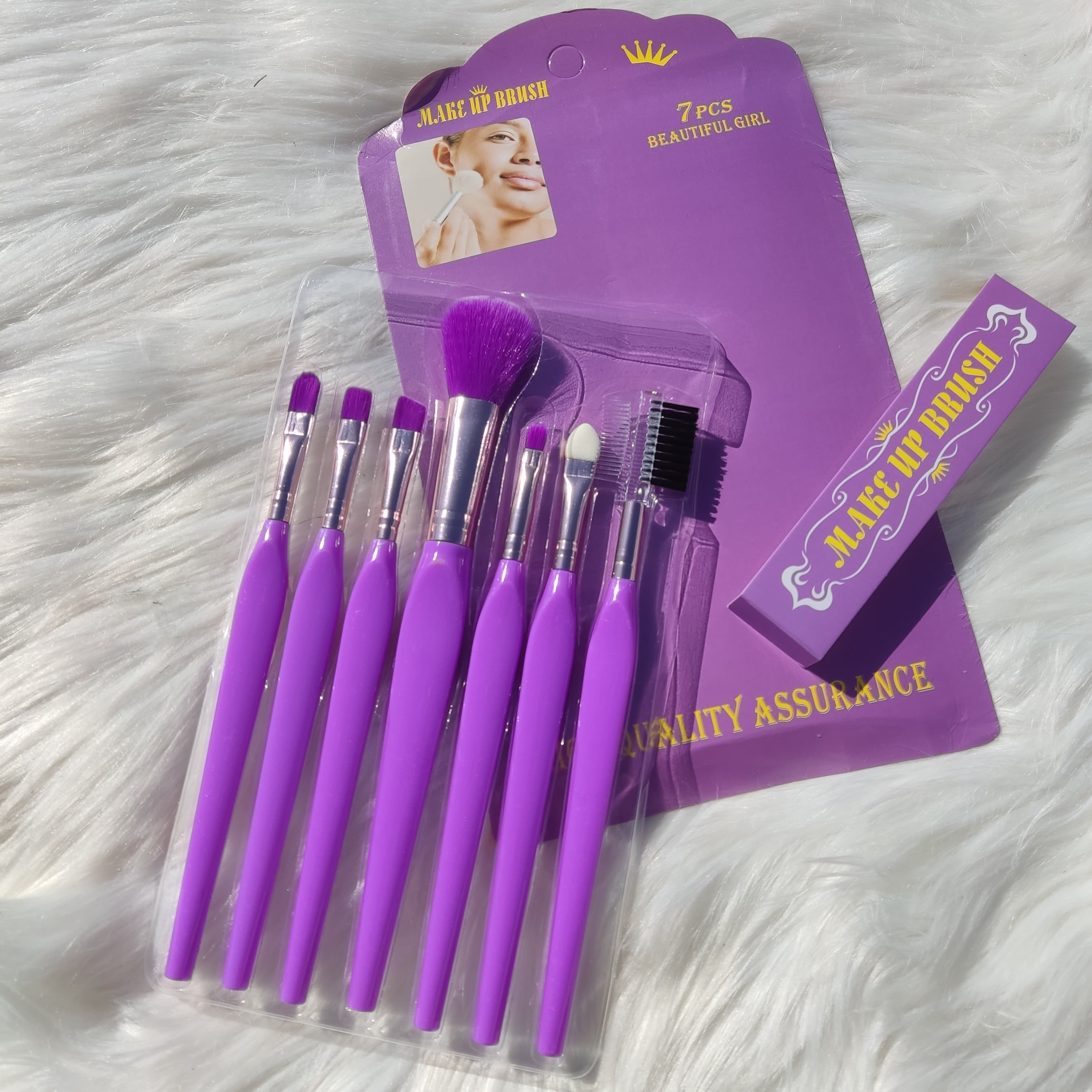 Kawaii Mini Travel Makeup Brush Set of 7