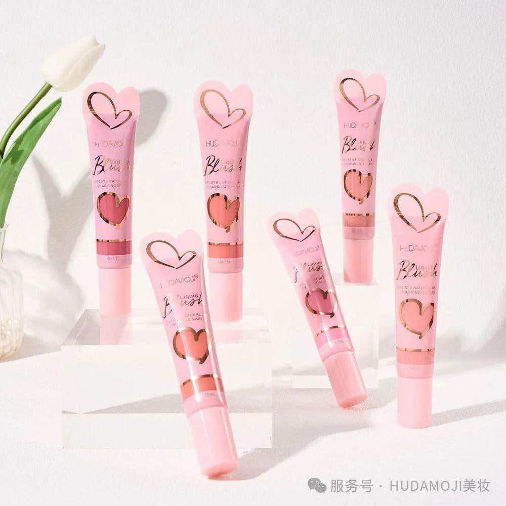 Hudamoji - Natural & Charming Tube Blush Set of 6