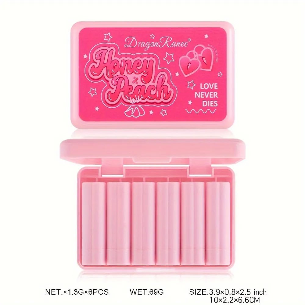 Dragon Ranee - Honey Peach Matte Lipstick Set of 6
