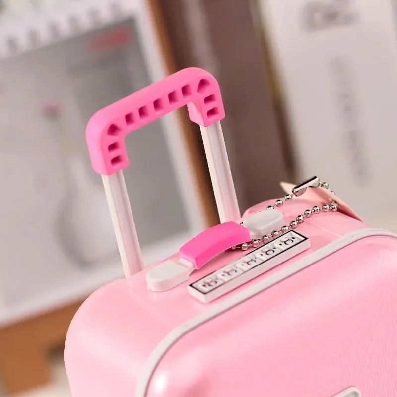 Creative Fun Suitcase Style Musical Rotating Ballerina Girl Jewelry Storage Box