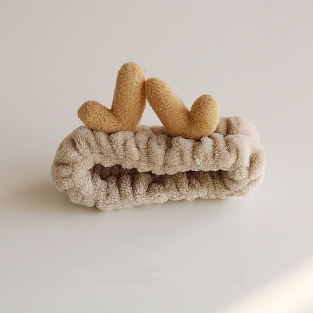 Christmas Deer Horn Furr Head Band