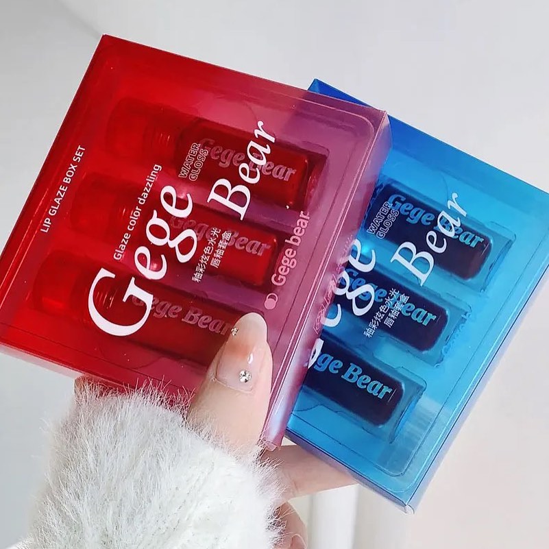 Gege Bear - 3pcs Mirror Crystal Lip Gloss