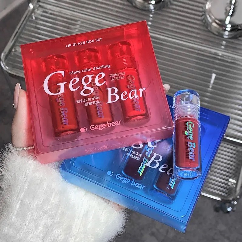 Gege Bear - 3pcs Mirror Crystal Lip Gloss
