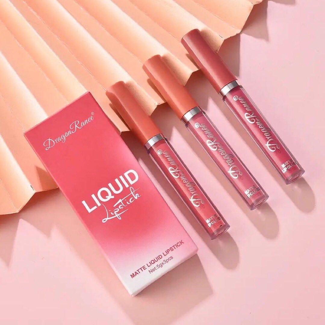Dragon Ranee - Classic Velvet Matte Lip Gloss Set of 3