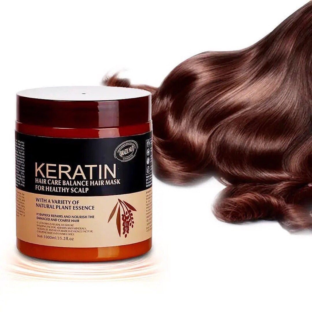 Keratin Repair Smoothing Scalp Hair Mask