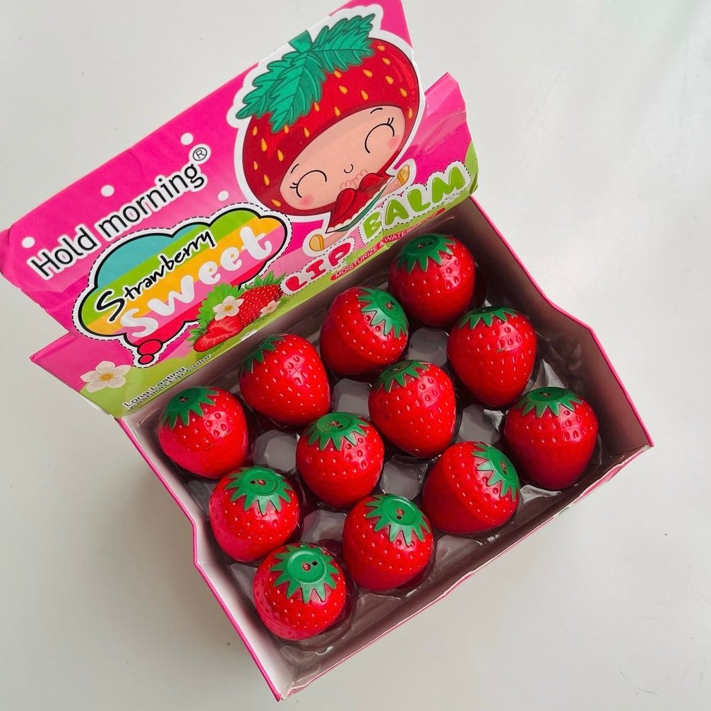 Strawberry Tinted Moisturizing Fruity Lip Balm