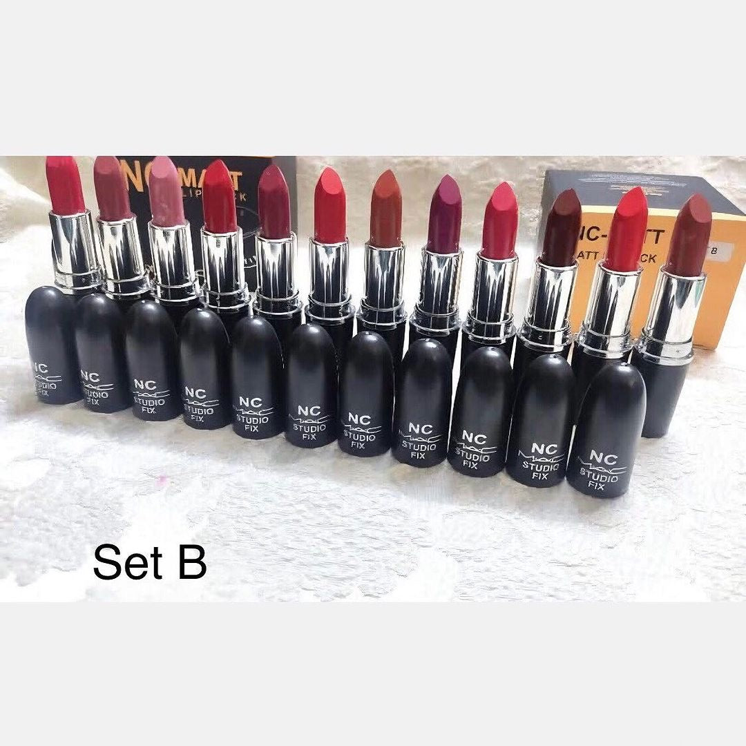 NC Mac - Matte Lipstick Set of 12