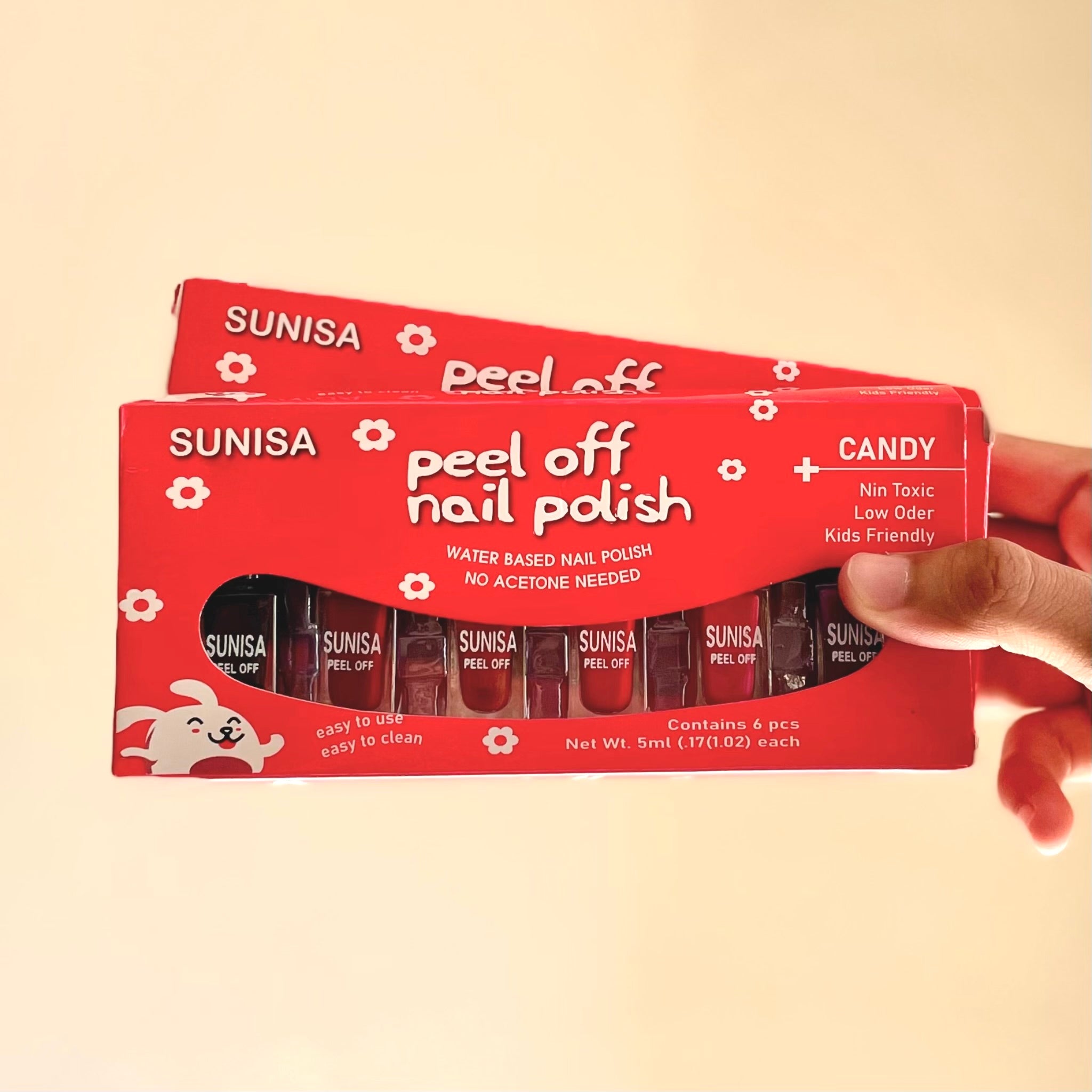 Sunisa - Peel Off Matte Nail Polish Set of 6