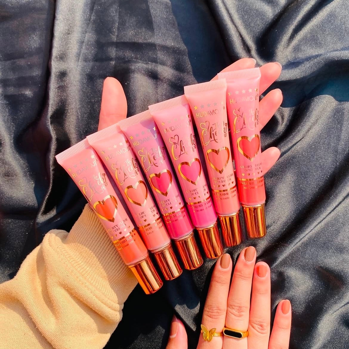 Hudamoji - The Cheek of it Tube Blush Set of 6