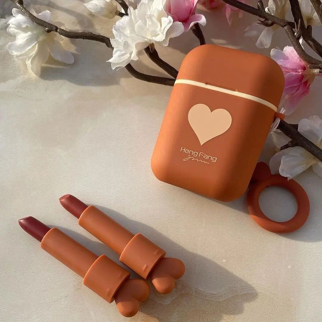 Heng Fang - Airpods Smooth Matte Lipsticks Set of 2
