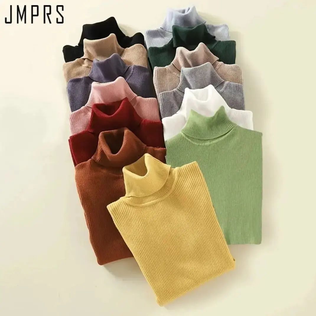 Unisex Highneck Sweatshirt Basic Pullovers