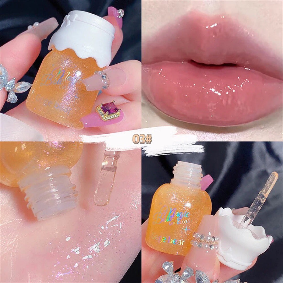 Gege Bear - Bow Knot Milk Can Lip Gloss