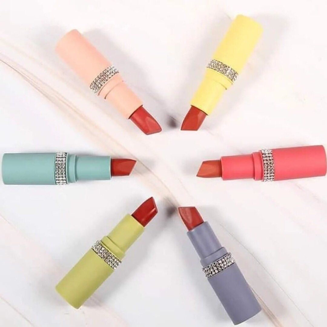 Heng Fang - 6pcs Diamond Matte Lipstick Set