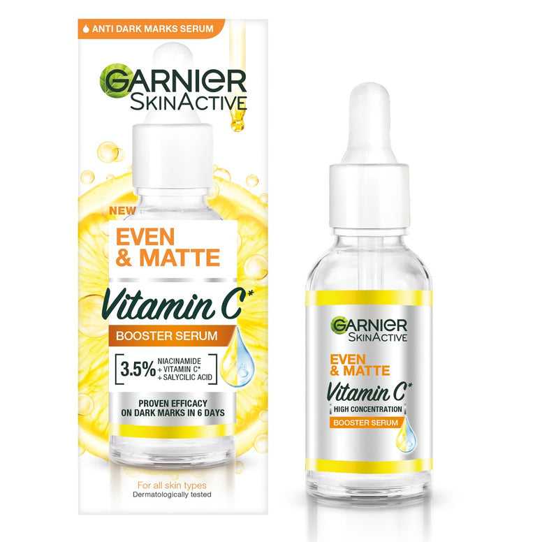 Garnier Even & Matte Vitamin C Booster Serum - 30ml