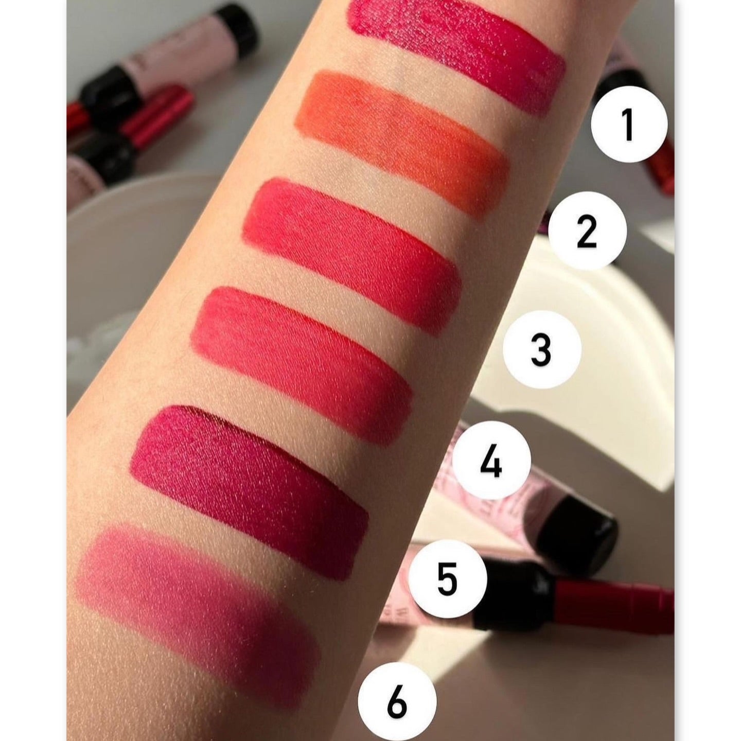 6pcs Wine Bottle Shape Lip Tint