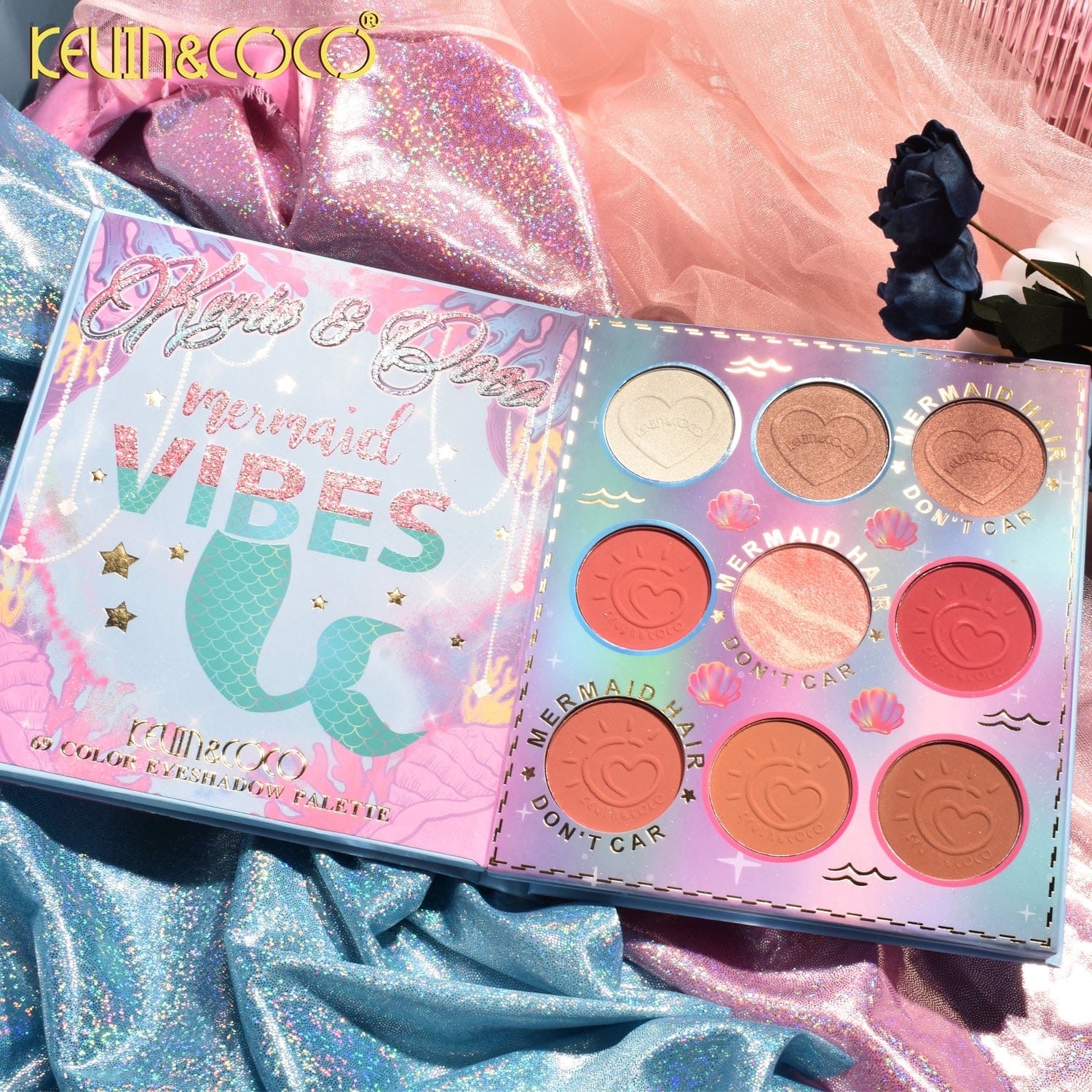 Kevin & Coco - 69 Color Mermaid Matte & Shimmer Eyeshadow Palette