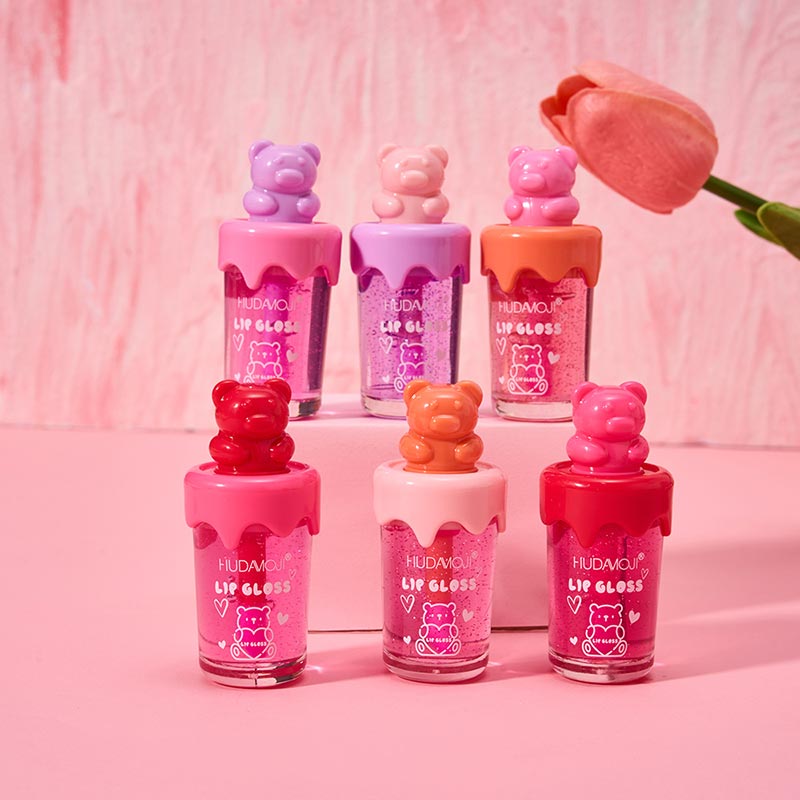 Hudamoji - Happy Bear Sweet Lip Gloss Set of 6