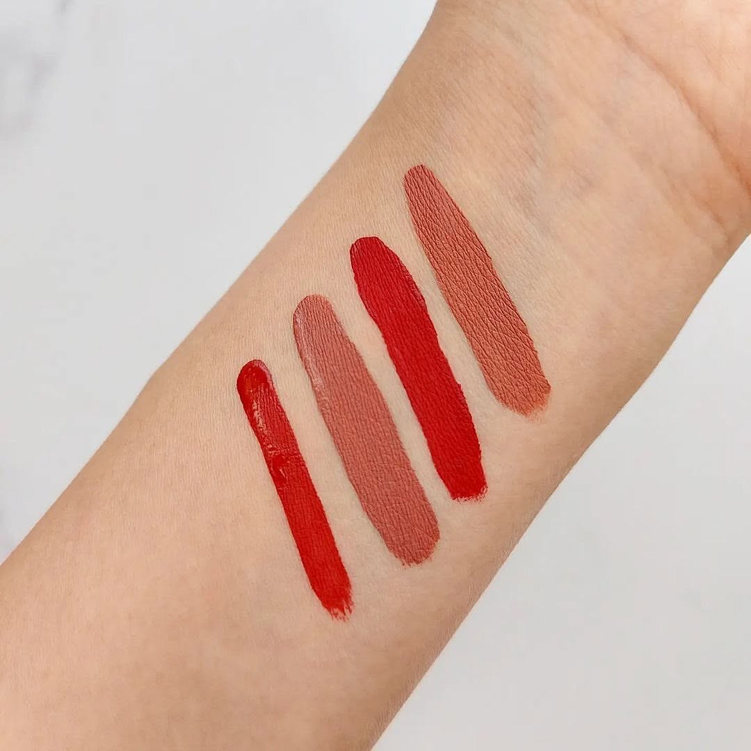Sam Sugar - 4pcs Creamy Velvet Matte Lip Gloss