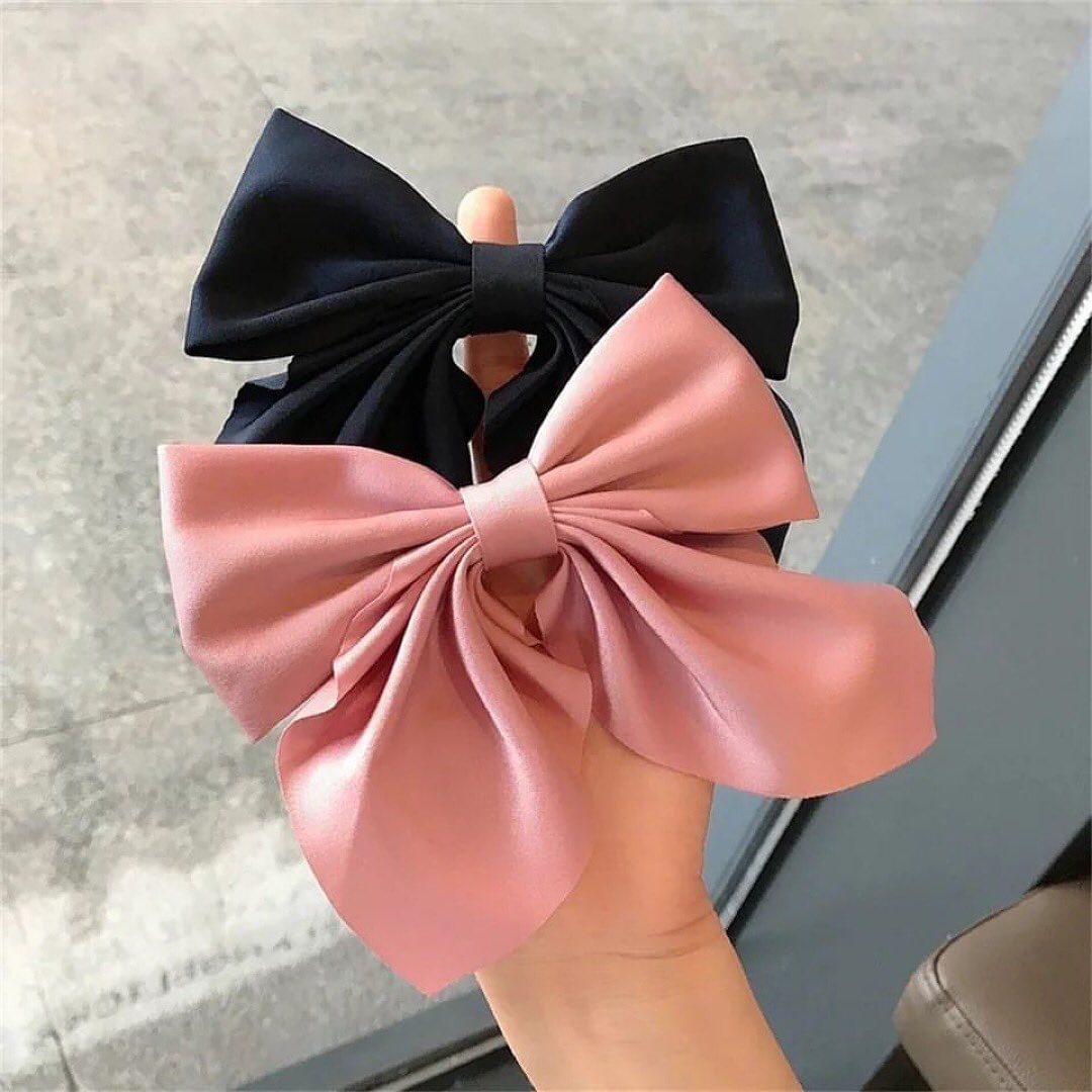 Bowknot Headdress Solid Color Barrettes Duckbill Hair Clip