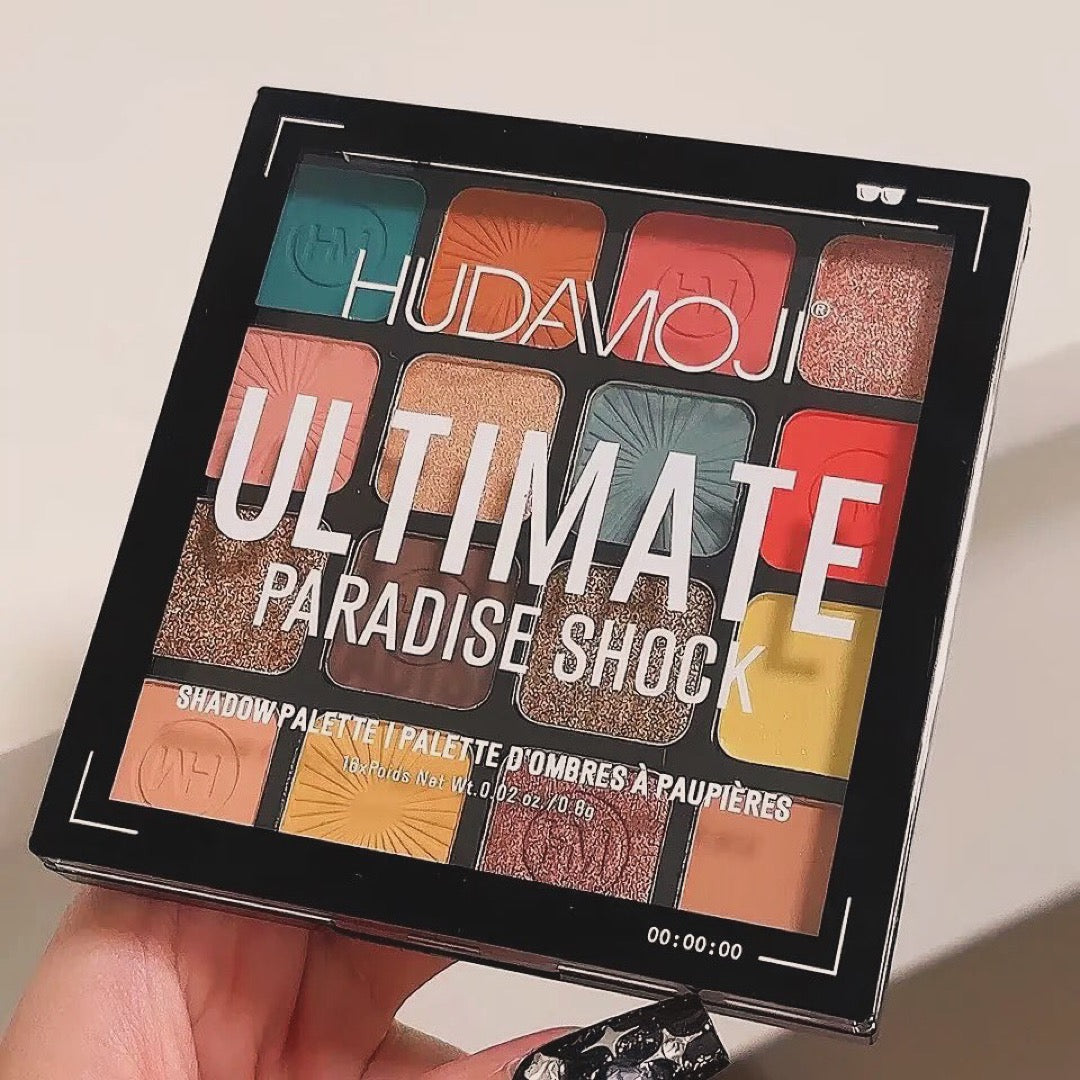 Hudamoji - 16 Color Matte & Shimmer Eyeshadow Palette