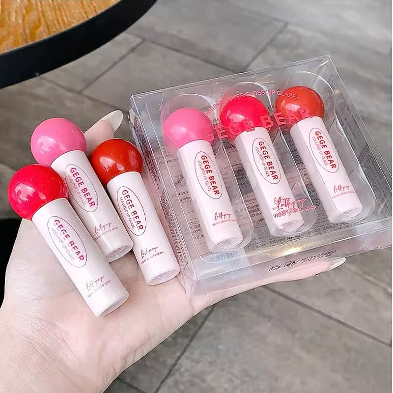 Gege Bear - Lollipop Mirror Lip Gloss Set of 3