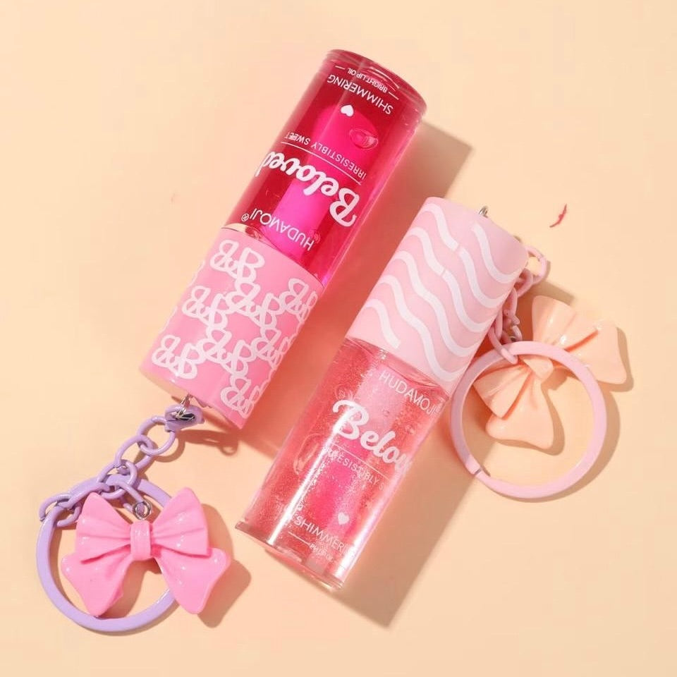 Hudamoji - Beloved Bow Mirror Lip Gloss Set of 6