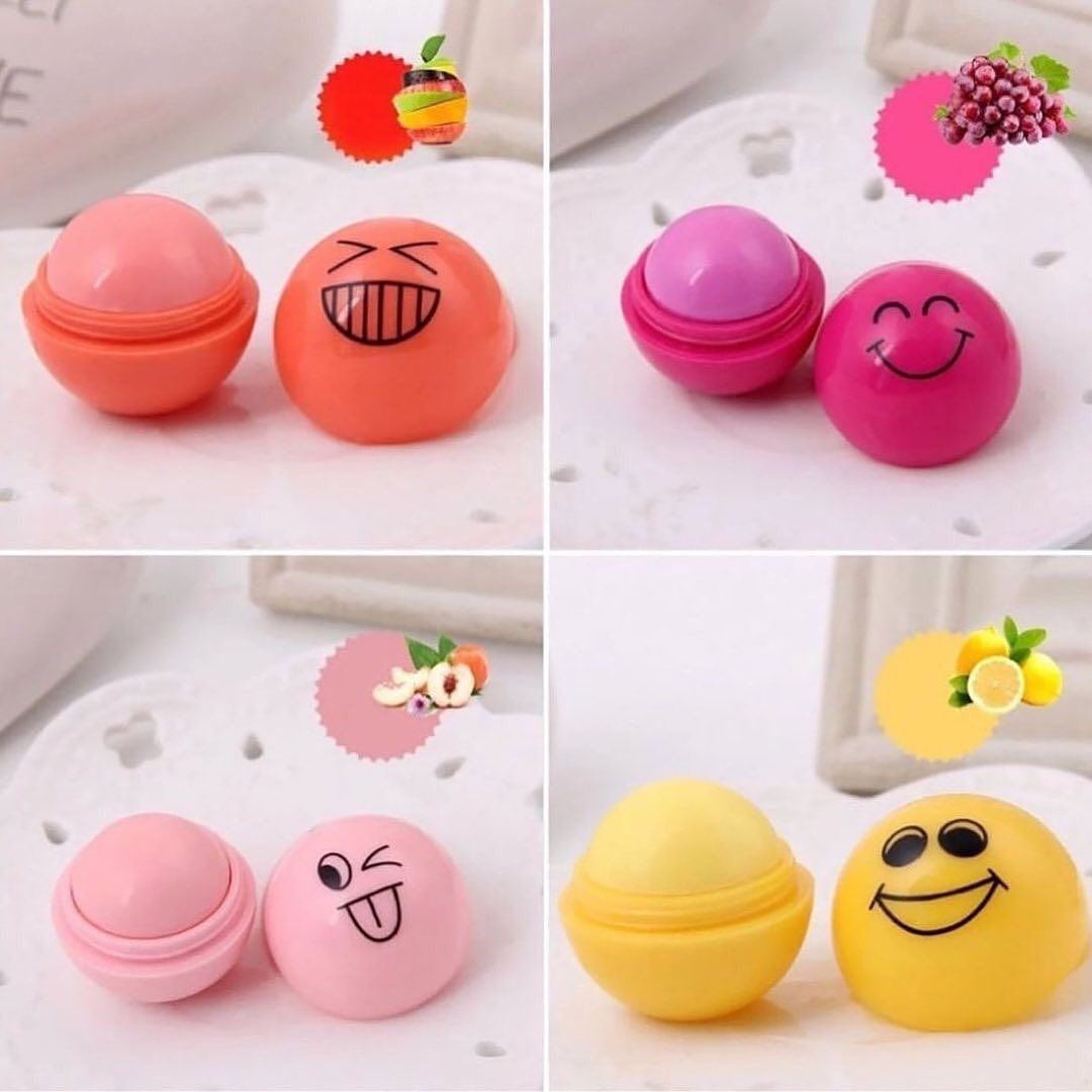 Emoji Transparent Lip Balm Lip Moisturizing Emoji Balm