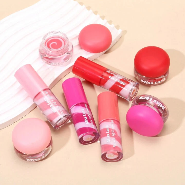 Miss Lara - 2 in 1 Moisturizing Lip Gloss & Scrub Set