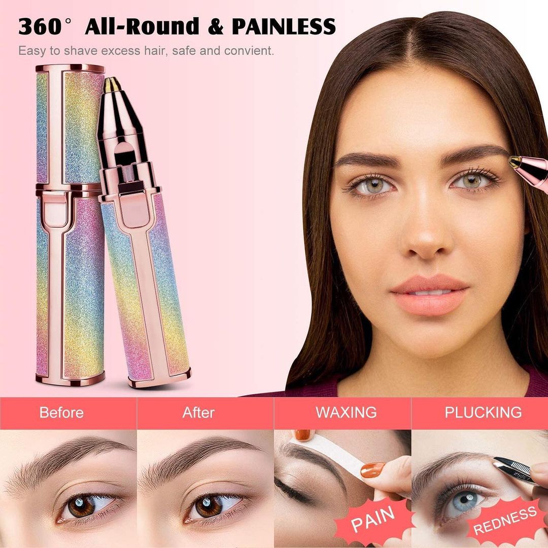 Facial Beauty - 2 in 1 Flawless Eyebrow + Facial Hair Remover